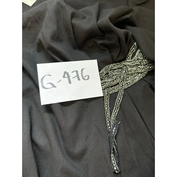 LAFAYETTE 148 BlackSilver Beaded Embellished Waist Ponte Knit Cocktail Dress Sz6 - Picture 13 of 13